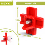 MAYKI Chicken Waterer Nipples, 4-Pack Horizontal Chicken Water Nipples, Leakproof Poultry Watering System for Buckets, Barrels & DIY Setups, for MAYKI Waterer Set, Water-Saving Design